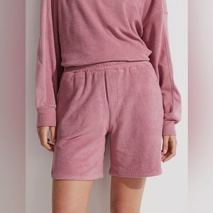 Varley Mettler Short Terry Cotton Mero Pink XS